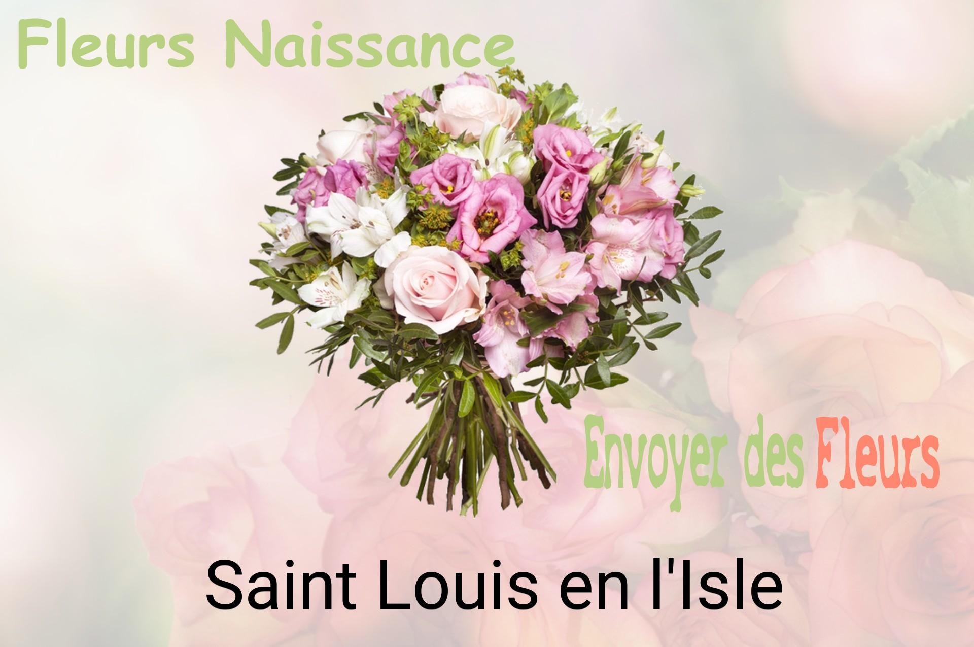 Bouquet de fleurs de naissance livré à Saint-Louis-en-l'Isle