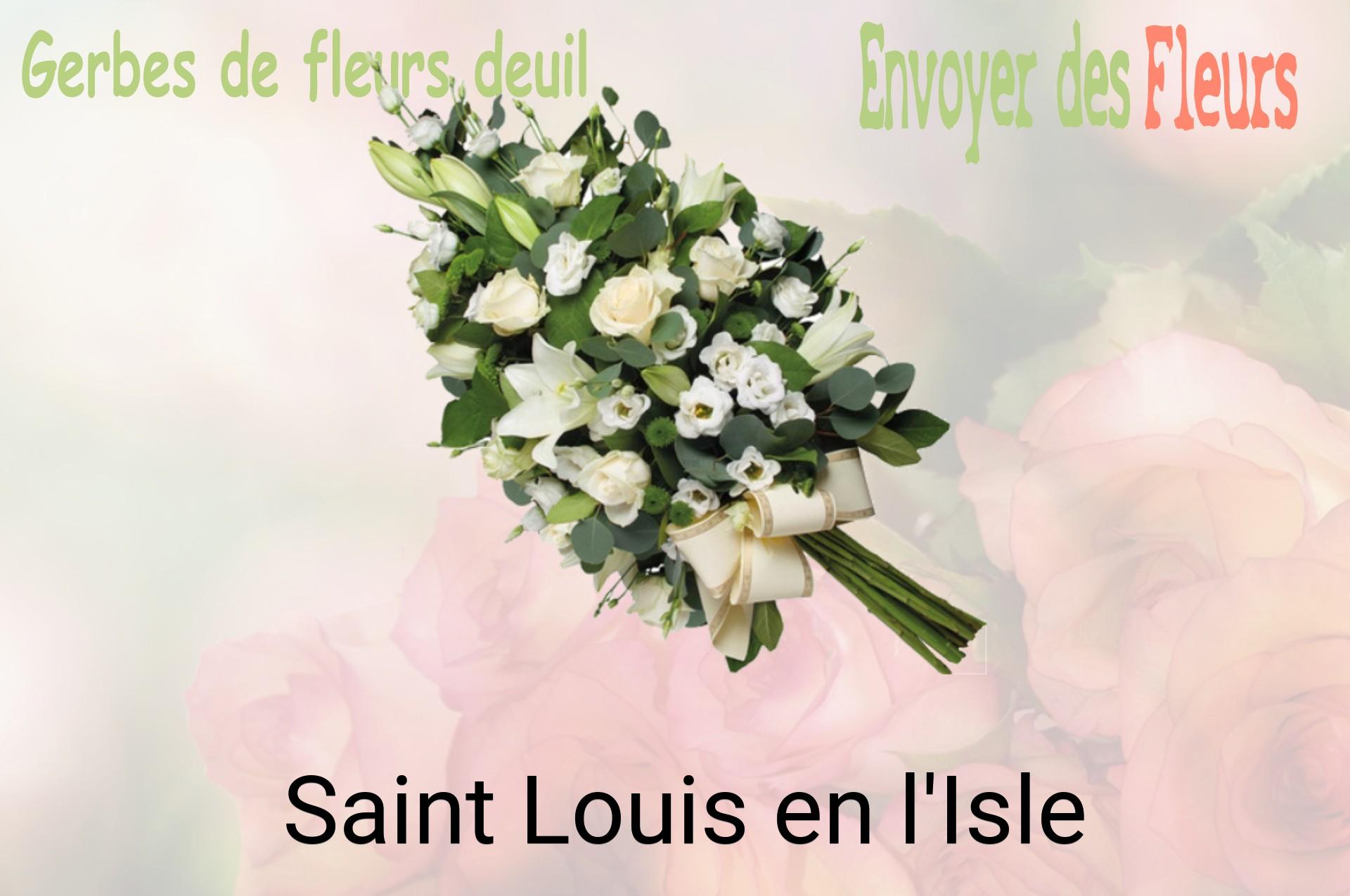 Gerbe de fleurs de deuil livrée à Saint-Louis-en-l'Isle